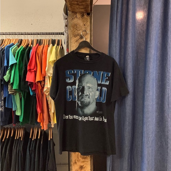 Vintage Other - Vintage WWF Stone Cold Steve Austin Black Graphic T-Shirt